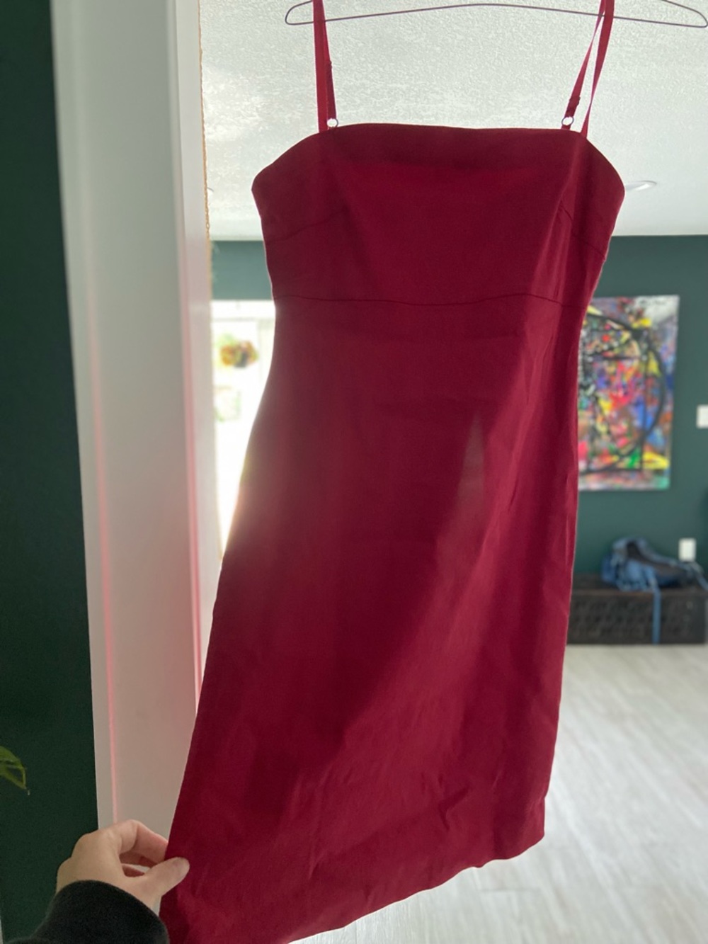 Elie Tahari dark dark pink Spaghetti-Strap Dress